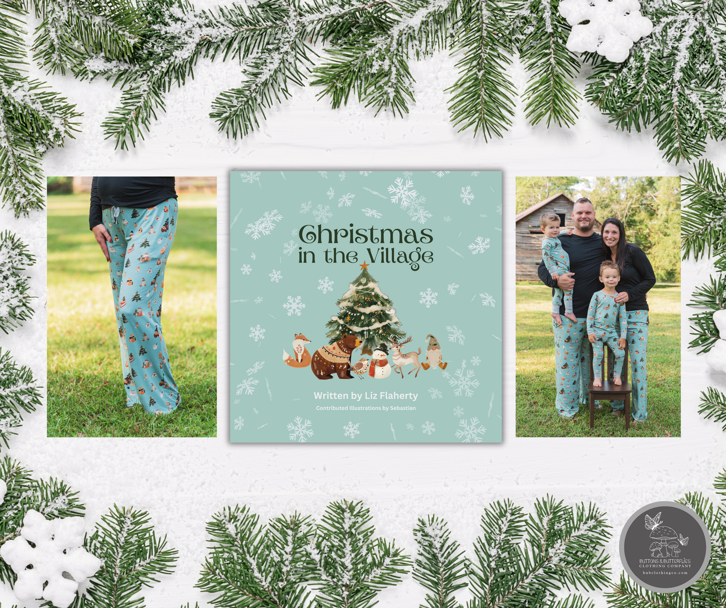 Book & Sticker Sheet - Christmas in the Village