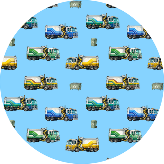 NEW - Short Sleeve PJ SET - Trash Truck