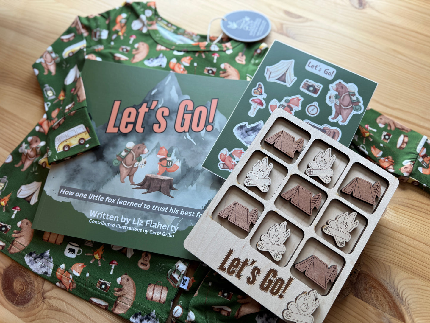 Wooden Tic-Tac-Toe Game - Let's Go