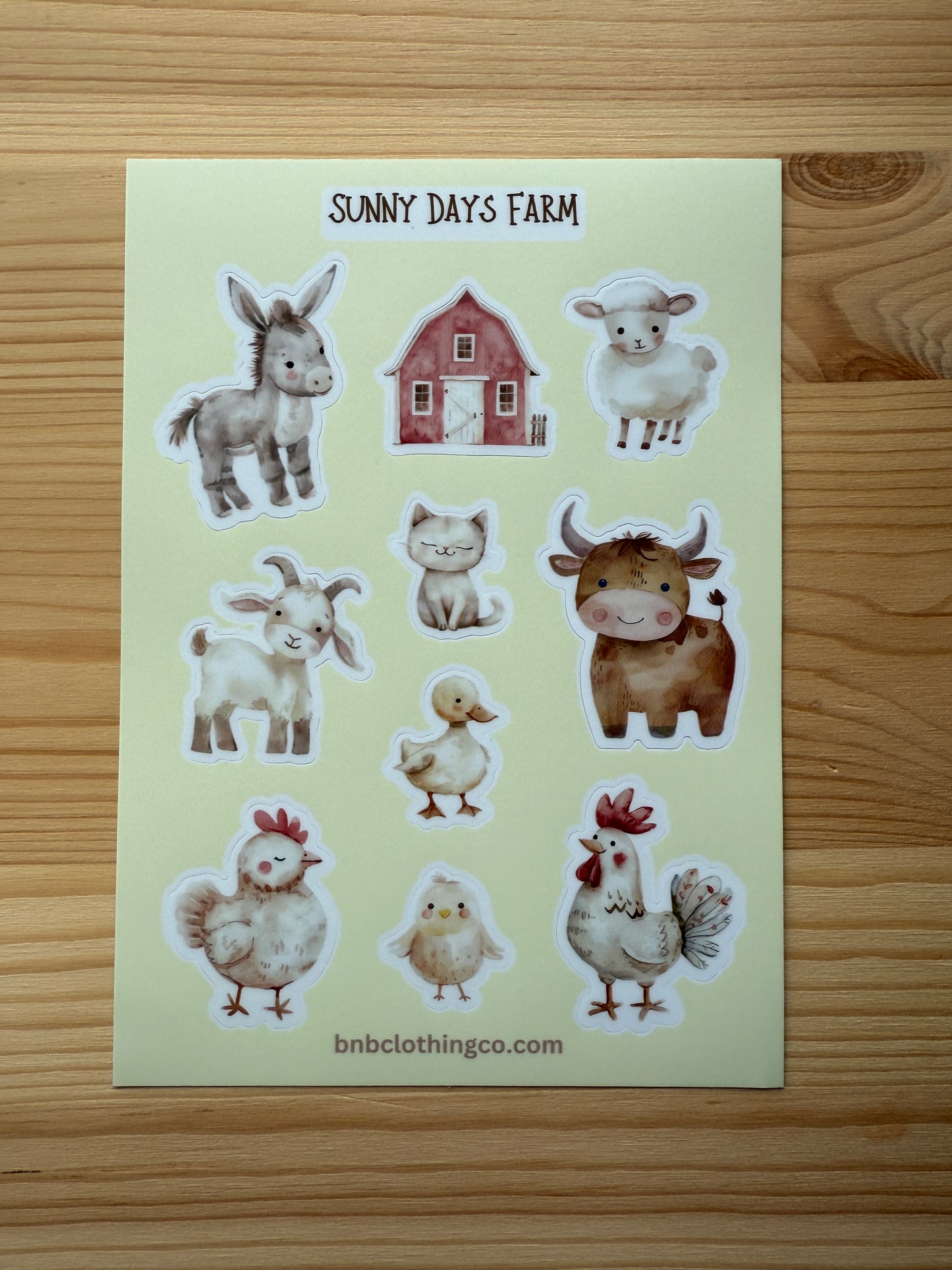 Book & Sticker Sheet - Sunny Days Farm