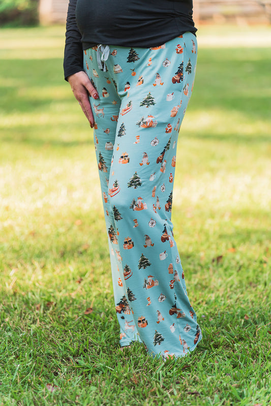 Adult Unisex Lounge PJ Pant - Christmas in the Village